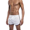 Shorts masculinos Sexy Brea respirável da moda masculina malha sólida treino de verão seco de verão