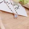 Kajia cow head diamond necklace women039s versatile fashion Mossan stone clavicle chain pendant accsori3565560