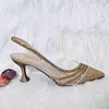 Carol Party Najnowszy moda Wygodna strumień w stylu Dojrzałe eleganckie buty i torba ustawiona w złotym kolorze na wesele 220516