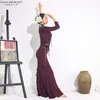 Stage Nosić Sukienka Flamenco Dance Practice Multilayer Hiszpański Kobiety FSHTAIL ESS01 03