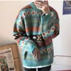 ZAZOMDE Sweater Men Winter Clothes Thicker Korean Warm Streetwear Mens Sweaters and Pullovers Harajuku Printed 220812