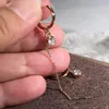 Orecchini a cerchio con clip a goccia in oro da donna con clip a clip Moissanite Diamanti 0,5 1 2 Carati Nappa a bolle rimovibili Matrimonio Fidanzamento Anniversario