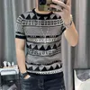 3 couleurs à manches courtes tricot T-shirt hommes Slim Streetwear couleur contraste T-shirt hommes T-shirt Homme Social Club tenues T-shirt Y220606