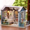 Puppenhaus Miniatur DIY Puppenhaus mit Holzhaus Möbel Spielzeug für Kinder Urlaub