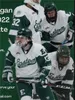 2022 NCAA Eastern Eastern Michigan Eagles EMU Hockey Jersey 9 Mark McGee 15 Colin Staub 11 Joseph Smereck 17 Kyle Henry 95 Austin Turner 19 James Peplinski Brendan Adams