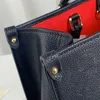 Średnie kobiety luksusowe projektanci torba 2022 Styl mody prawdziwe skórzane torby na ramię w ramach TOTE dla kobiet Rozmiar 34x 26 x 13 cm