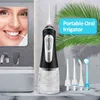 9 режимов водяной флоссер пероральный ирригатор USB IPX7 Presect Jet Floss Chemer Chemer Plower World Dental Care 4nozzles 220513