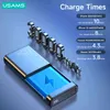 USAMS PD 65W Banque d'alimentation 30000mAH QC FCP AFC Fast Charge Powerbank pour le smartphone Smartphone Portable Batterie externe portable Y220518