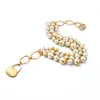 Ожерелья для женщин Персонализированное жемчужное ожерелье красочная эмали минималистская свадьба