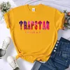 Trapstar Sunset T-shirt med vintagetryck ONeck Andas T-shirt Kläder Fritidskläder Street T-shirt Sommar Mjuk Hip Hop Toppar Kvinna 220630