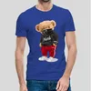 Men039s T-Shirts Maske Teddybär Print Unisex Schwarz T-Shirt Herren T-Shirt Übergroße Grafik Kurzarm 100 Baumwolle T-Shirt Mann T2799475