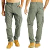 Men's Pants Men's Pocket Design 2022 Summer Outdoor Casual Trousers Men Fashion Staight Leg Cargo Pant Mens Hip Hop SweatpantsMen's Drak