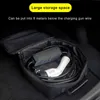 Car Organizer Printed Jumper Cable Bag For Battery Auto Tools Storage Electric Vehicles Large Capacity Charging Cables Cord Hoses