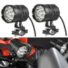 Moto Phare Moto Led Lampes Pour Moto, Vélo, Tout-terrain, 4X4, 4WD, ATV Supports Avant Moto Brouillard Passage Lumière Voiture