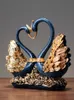 Harts Swan Craft Animal Statue Artwork Home Room Office Restaurang Bord Dekoration Presentprydnad