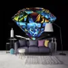 Papel de parede personalizado 3d po mural atmosfera diamantes coloridos closeup bela sala de estar restaurante fundo de tv paper31854486811