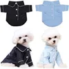 Pijamas para perros Camisas suaves y elegantes Ropa de salón Ropa para perros Cachorro Pjs Abrigo 2 piernas Ropa para mascotas para perros pequeños Niño Niña Chihuahua Yorkie 2051