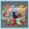 Sifflet en forme d'oiseau en céramique pour enfants, 100 pièces/lot, fournitures pour événements, fête, jardin, maison, Wat Dhadb