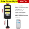 COB Solar Wand Lichter 60COB 150COB 120LED 213LED Fernbedienung PIR Motion Sensor im freien Wasserdichte Scheinwerfer Garten