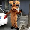 Elk deer Mascot Costume Halloween Christmas Fancy Party Cartoon Character Outfit Suit Adult Women Men Dress Carnival Unisex Adults