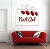 Adesivi a parete Design Design decalcomania Segnala per nail art Finestra unghie per la decorazione salone artista murales personalizzato logowallwall