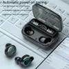 Trådlösa öronsnäckor TWS Bluetooth 5.1 hörlurar 2000mah sportvattentäta öronknoppar hifi 9D Stereo Noise Refering hörlurar med mikrofoner