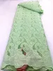 Afrykańskie cekiny Net Lace Fabric 2022 Zielone wysokiej jakości eleganckie nigeryjskie sznurówki ślubne Tkaniny szycia francuskie tiulowe koronki