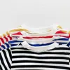 0-3T Newborn Kid Baby Boys Girls Clothes Short Sleeve Striped Romper Summer Jumpsuit Cute Sweet Cotton New born Body suit Outfit G220521