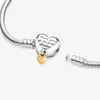 Pulseiras femininas 100% prata esterlina 925 com miçangas de pandora, DIS cobra corrente, pulseira presente para senhora com caixa original para aniversário de noivado feminino