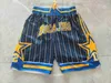 NCAA BOCAJRS Short de basket-ball homme poches zippées marine rétro 1960-pantalon de survêtement tout cousu Hip Pop mode pantalon