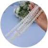 Beaded Sash With Pearl For Wedding Dress Bridal Party Gown Women'S Accessories Organza Ribbon Jewel Waist Belt