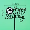 Andra festliga festleveranser Fotbollskaka topperdekor Soccer Boy First Happy Birthday Footbal Treat Theme Dessert Decoration9870354