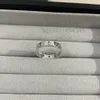 Love Ring 3.6mm 8 Diamanter Bredd V Gold 18K Material kommer aldrig att blekna vigselring lyxvarumärke officiella reproduktioner med counter box parringar