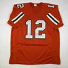 Mit CHEAP CUSTOM New JIM KELLY Miami Orange College Stitched Football Jersey ADICIONE QUALQUER NOME NÚMERO