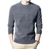 Moda Men Sweater Top Streç Anti-Dövme Anti-Döşeme Süvari Sıradan Bahar Sonbahar Kazak L220801