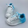 Unisexe Gradient K Designer Qualité Enfants Basketball Garçons Et Filles Chaussures Jeu Royal Baskets Rose Bleu Gris Fluorescent Vert Chaussure De Bébé Avec Taille 26-35