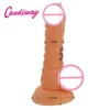 Candiway 현실적인 딜도 유연성 음경 질감 수탉 샤프트 흡입 컵 암컷 자위 Virgina G Spot 섹시한 장난감 여성