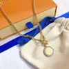 Love Necklace Designer Women Pendants Retro Embellishment Bronze Charm Chain Fashion Brass Jewelry JJ