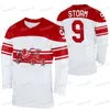 Maillot de hockey d'hiver de l'équipe CeoMitNess Danemark 2022 Peter Regin Mikkel Bodker Nicolai Meyer Patrick Russell Frans Mathias Bau Hansen Emil