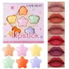 6 Color Star Mini Läppstift Set för flickor Bärbar Långvarig Lätt att bära Dam Makeup Handaiyan Läppstift Kit