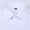 Camicia da uomo con polsini alla francese Camicia bianca a maniche lunghe Bottoni casuali Gemelli da uomo di marca Regular Fit inclusi 6XL 220401