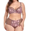 beauwear brasil ﾠlingerie femininaﾠcueca set L sizeﾠcalcinha 48 50 52 54 56ﾠ 얇은 플러스 사이즈 브라 세트 D 220513