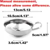 Roestvrijstalen gereedschap Brede keel inblikken trechter Bonen Jam Voedseltrechter Filter Lek WideMouth Kan Olie Wijn Keuken Koken Tool VT6637843