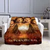 Blankets Supernatural Throw Blanket Sam Winchester Flannel Single Layer For Bedroom Gift Decoration Kids Adults