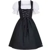 Femmes médiévales venir robes allemand Oktoberfest Dirndl robe Cosplay venir fête fille taverne robes de femme de chambre L220714