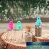 10 stks 12x24mm Cork Stopper Rainbow Wishing Bottle Small Drift Bottle Glas Jars Decoratie DIY Containers Mini Message Fials