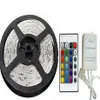 Vattentät IP65 LED -band 5M SMD 2835 RGB Strip Light 12V 300LEDS TACE RUBAN 24W med 24 nycklar Remote Controller 2A Strömförsörjning 3900139