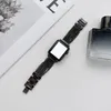 Для Apple Watch Band Metal Bess 3 4 5 6 7 серийных цепей поколений универсальной джинсовой цепной полоса запястья IWatch 38 мм 42 мм 44 мм 41 мм 44 мм 45 -мм браслет