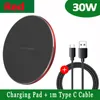 NOUVEAU PAD DE CHARGEUR DE CHARGEUR DE WIRESS DE WIRESS FAST 30W pour iPhone 13 12 11 X Pro Max pour Samsung Galaxy S21 S20 S10 S9 S8 Xiaomi Wireless Charging