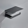 Porta carta nero / argento Accessori bagno Porta cellulare Porta carta igienica Spazio Materiale alluminio 220624